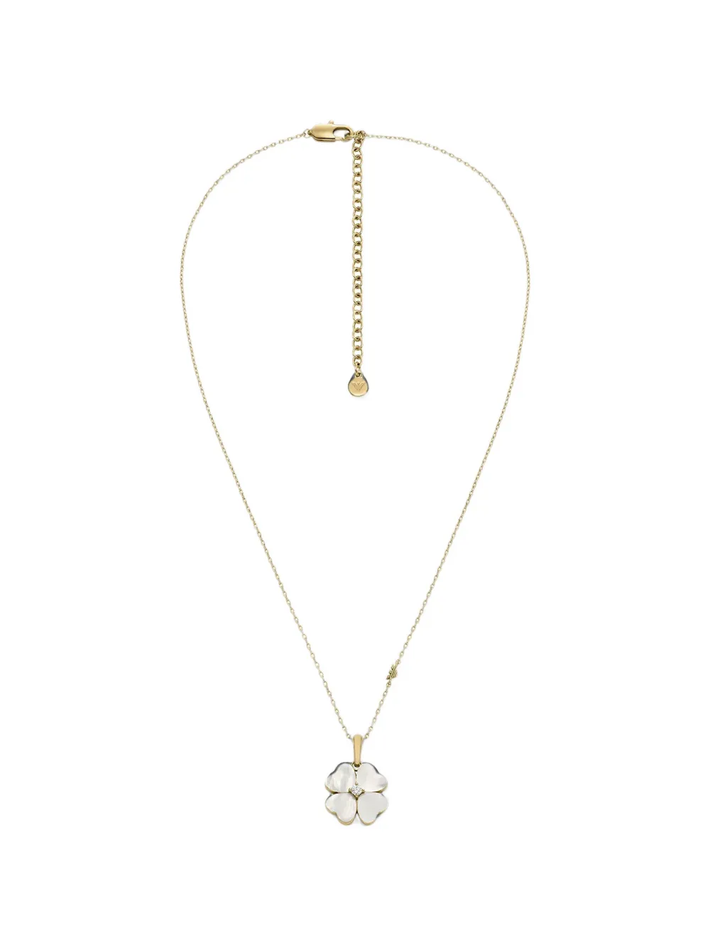 Emporio Armani Clover mother-of-pearl necklace - Oro