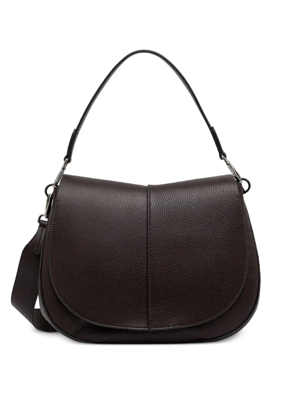 GIANNI CHIARINI Borsa a spalla Helena Round con battente - Marrone