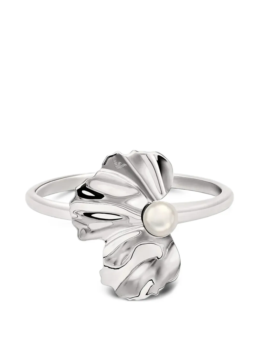 Emporio Armani pearl bangle bracelet - Silver