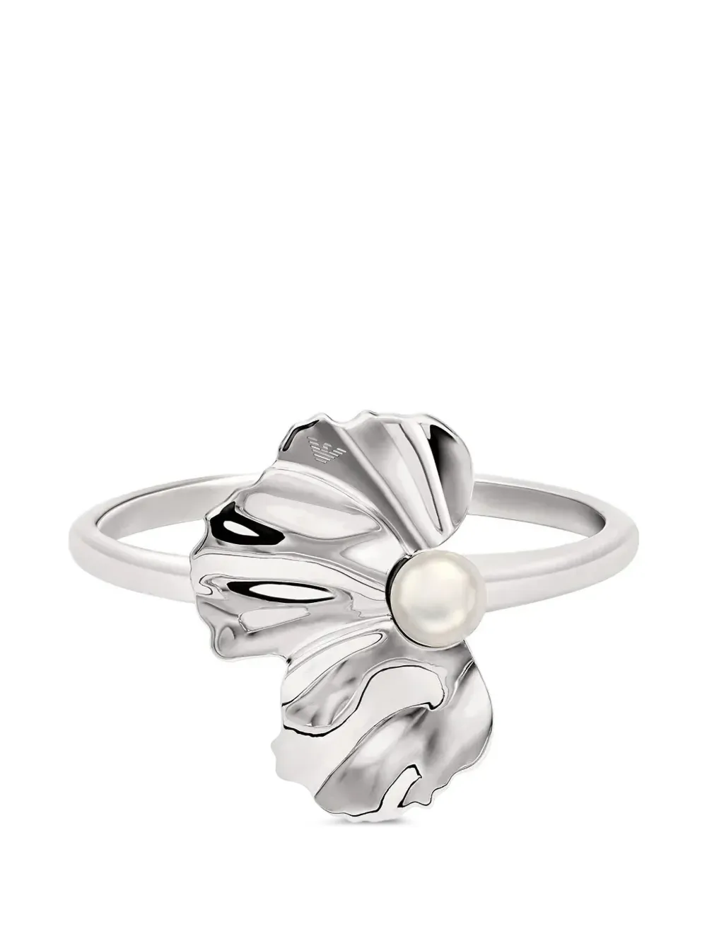 Emporio Armani pearl bangle bracelet - Argento