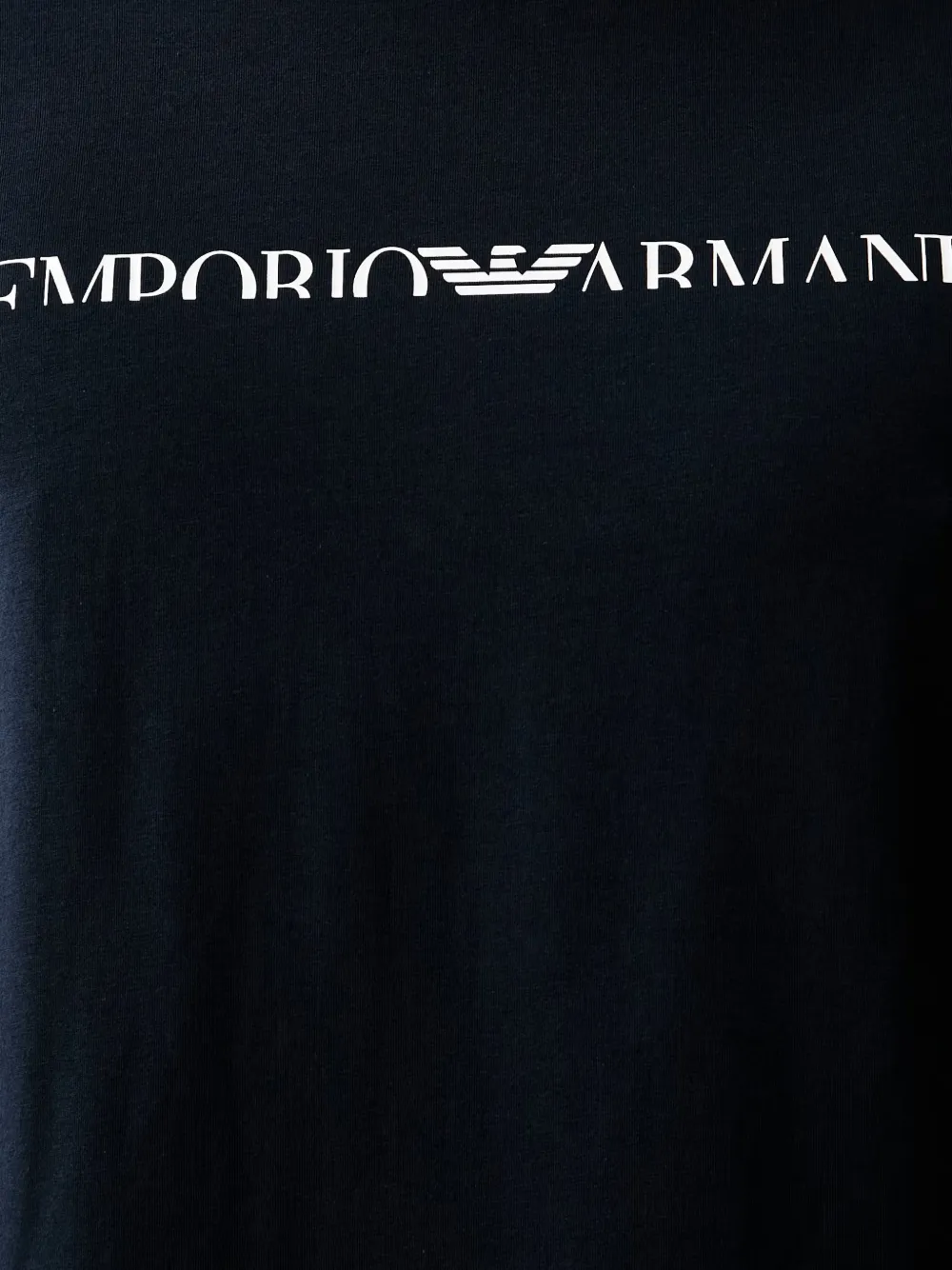 Emporio Armani T-shirt met logoprint Blauw