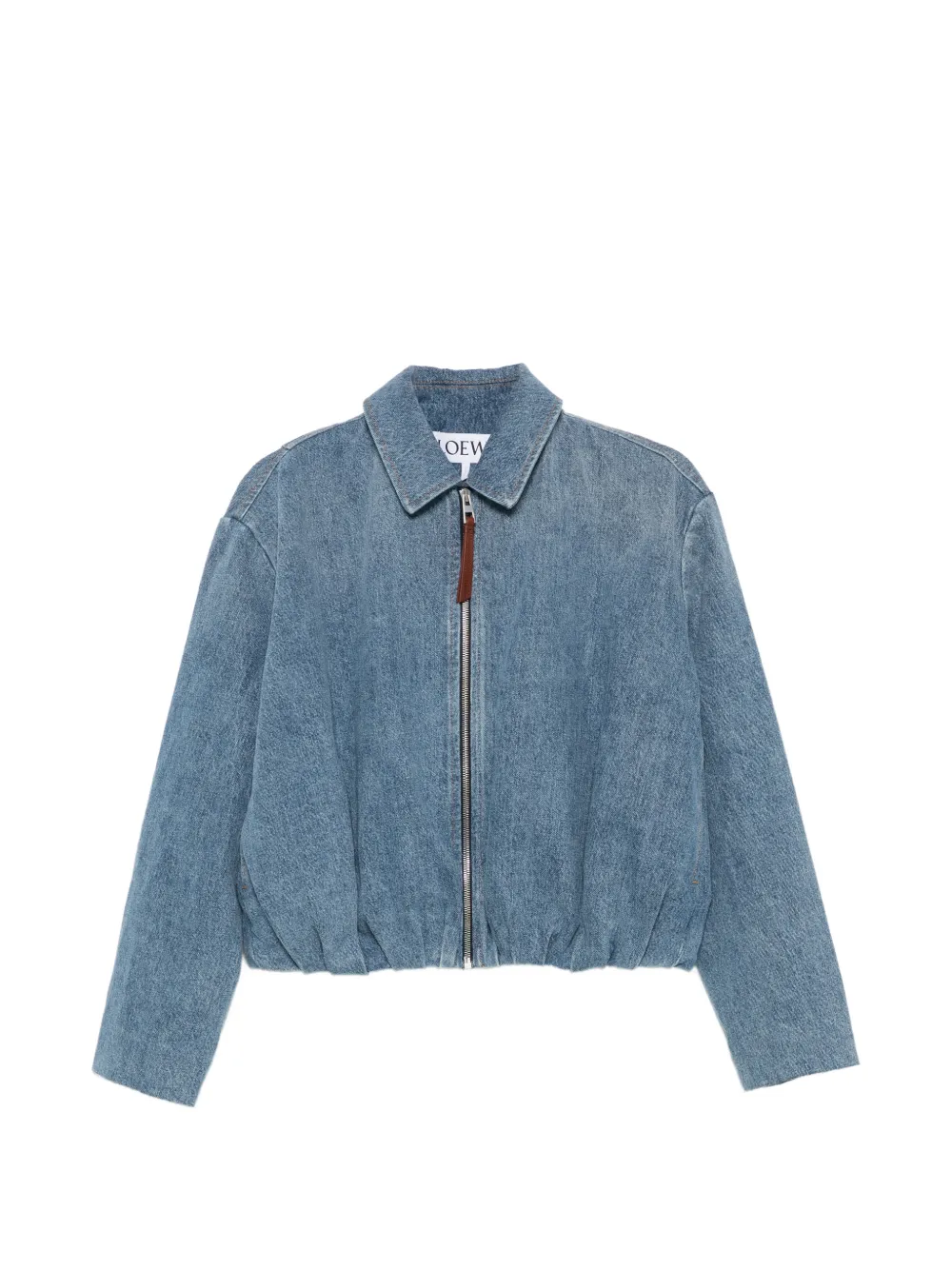 LOEWE draped jacket in denim - Blau