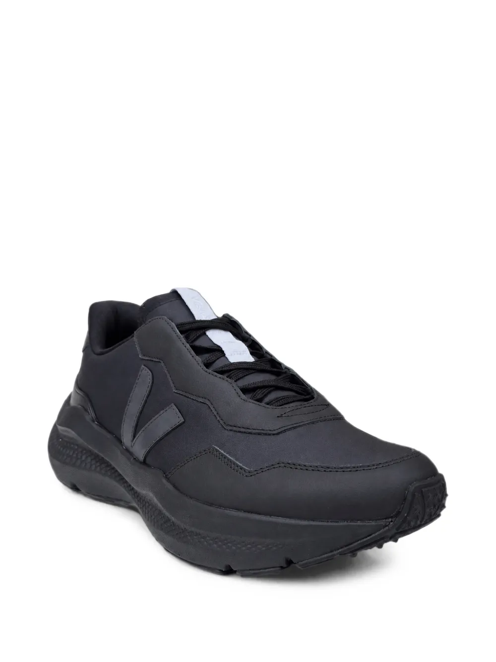 VEJA x CFCL logo-patch leather sneakers Zwart