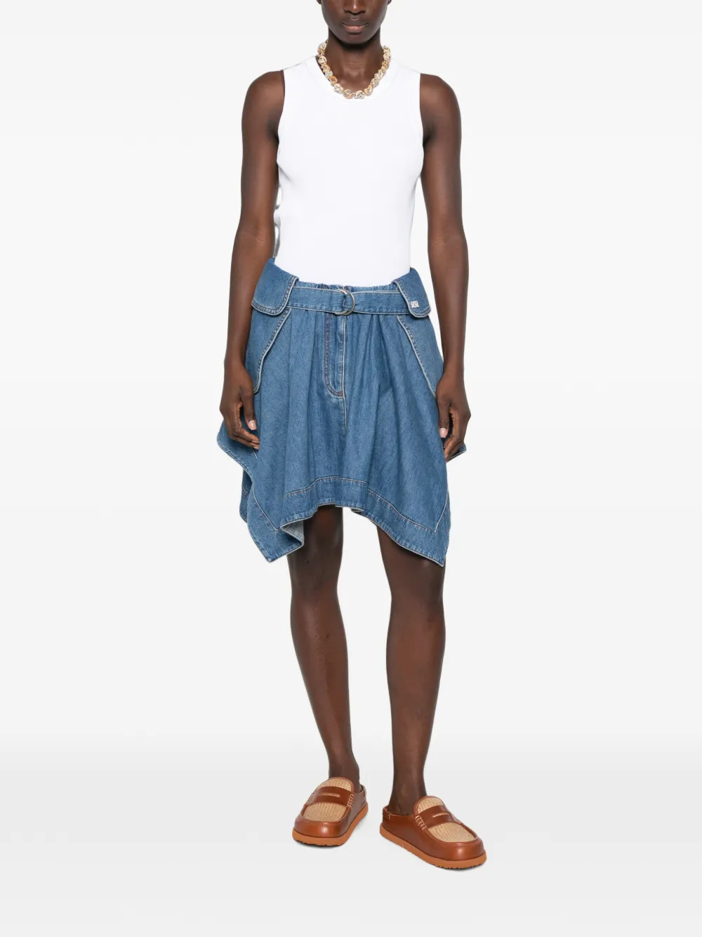 LOEWE Anagram tanktop van stretch viscose Wit