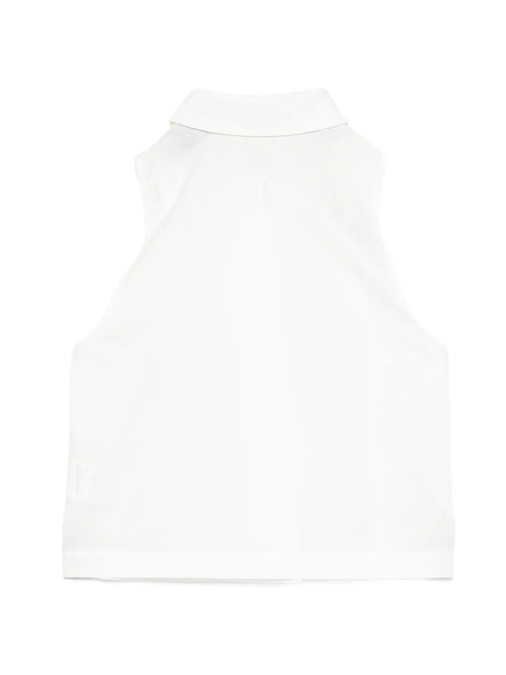 SHUSHU/TONG Bow-detail Sleeveless Blouse in White, view 2