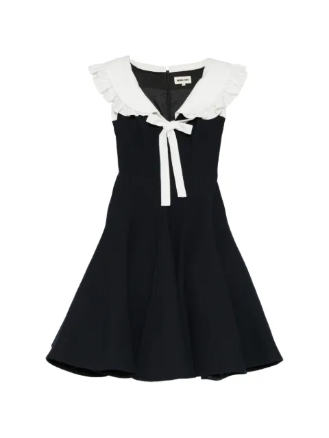 SHUSHU/TONG ruffled-collar bow-detail dress