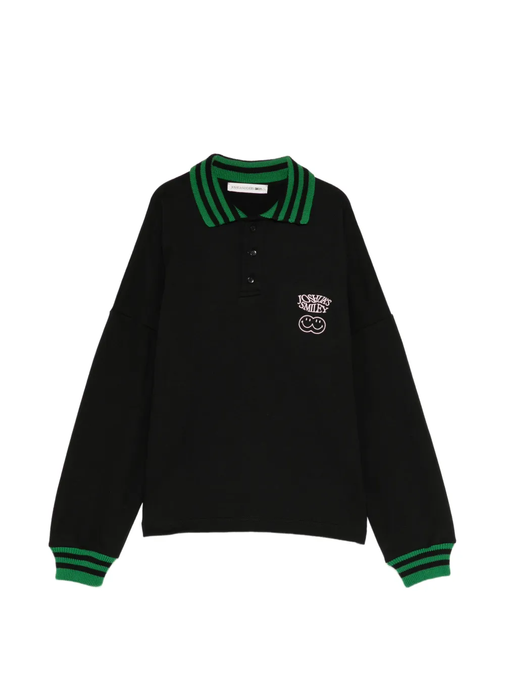 Joshua Sanders Polo con logo ricamato - Nero