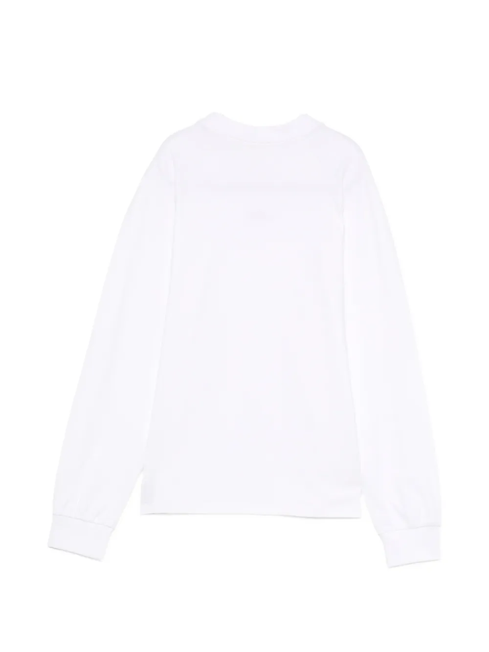 SHUSHU/TONG Ruffled Long-sleeve T-shirt in White, view 2