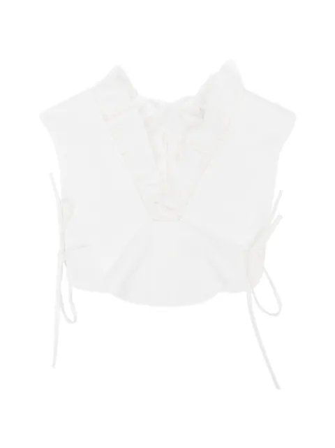 SHUSHU/TONG ruffled-trim top