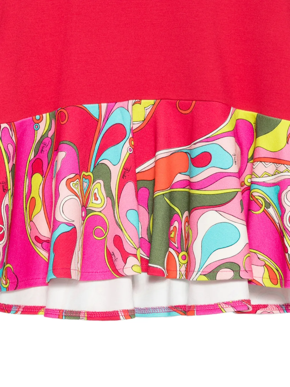 PUCCI Junior ruffled-detail sweatshirt Roze