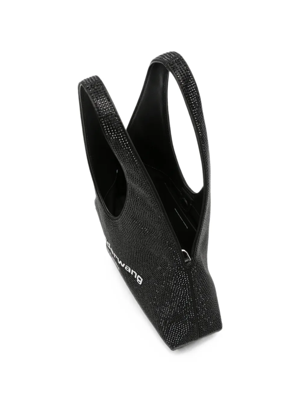 Alexander Wang Pike shopper verfraaid met logo Zwart