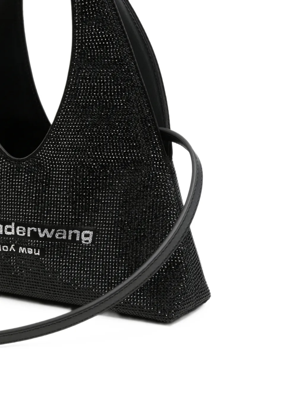 Alexander Wang Pike shopper verfraaid met logo Zwart