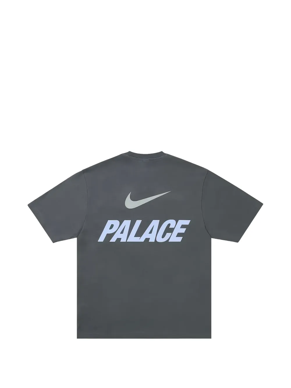 Palace x Nike Font Swoosh T-shirt met logoprint Grijs