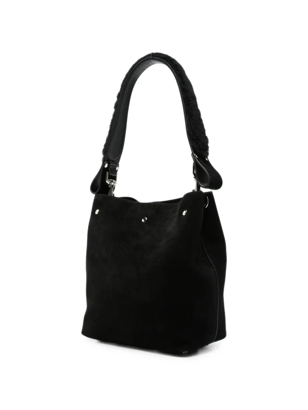 Vivienne Westwood Orb-plaque leather bucket bag Zwart