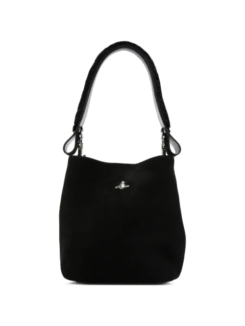 Vivienne Westwood Orb-plaque leather bucket bag