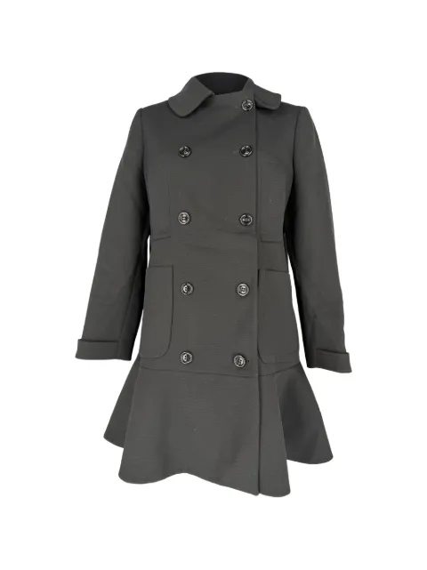 Miu Miu Pre-Owned 2006 double-breasted ruffle coat