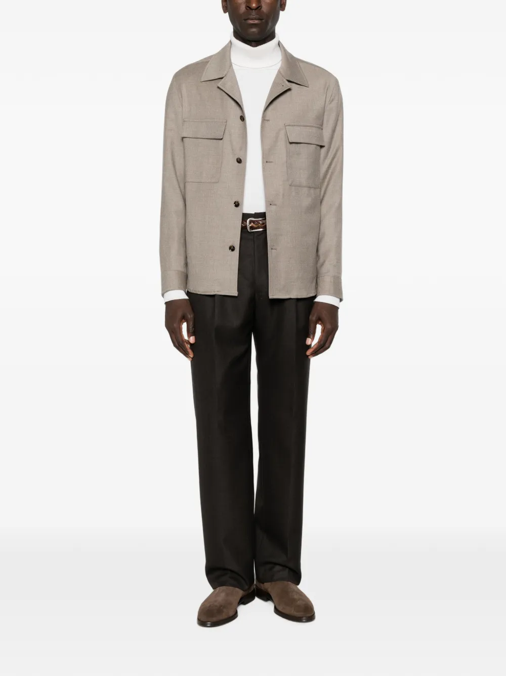 Briglia 1949 John shirtjack met klepzak Beige