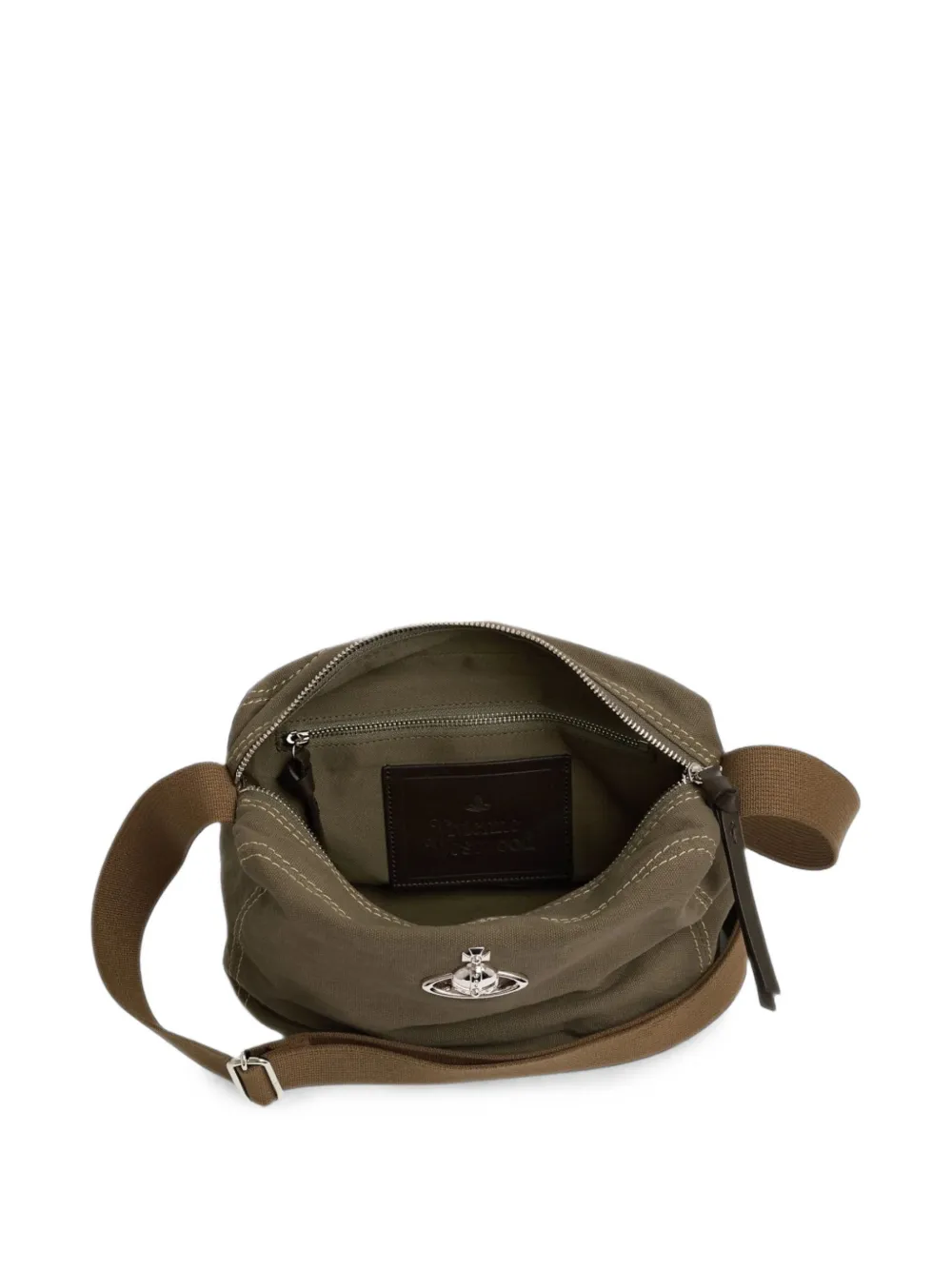 Vivienne Westwood Jude rechthoekige crossbodytas met Orb-plakkaat Groen