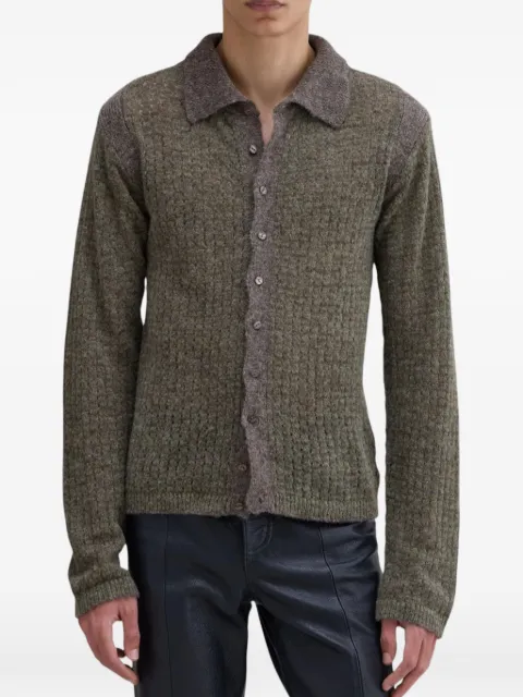 Eckhaus Latta button-down cardigan