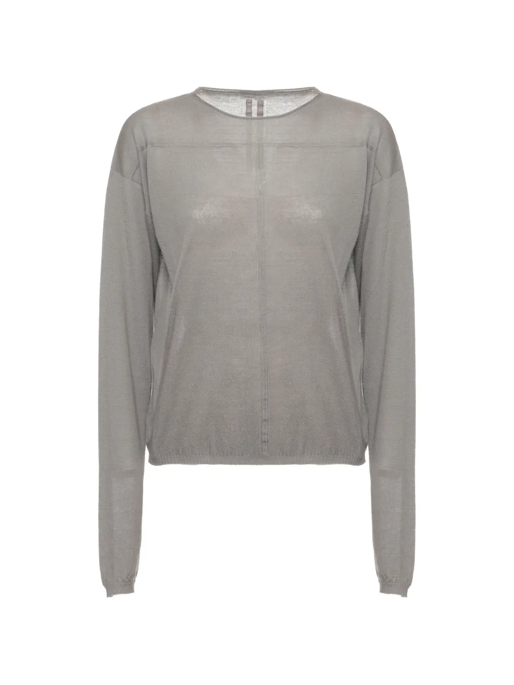 Rick Owens sheer-knit lightweight sweatshirt - Grigio