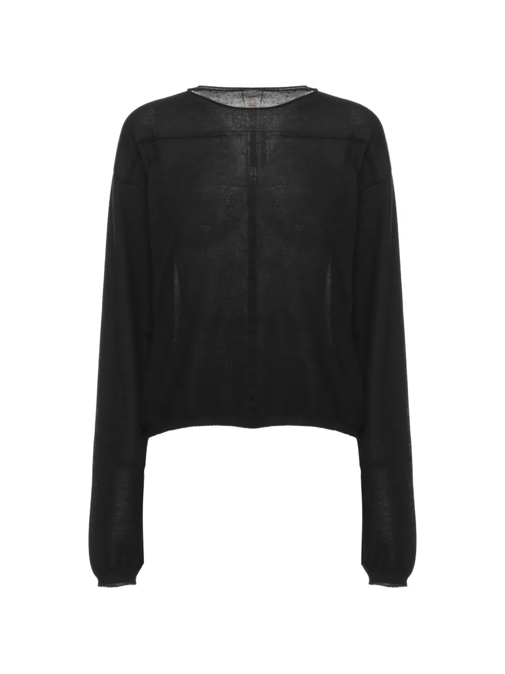 Rick Owens cashmere long-sleeve sweater Zwart