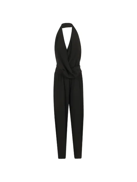 THE ANDAMANE Astra halterneck draped jumpsuit