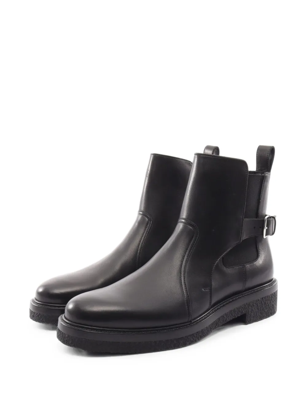 Hermès Pre-Owned 2010s Distance buckle ankle boots - Schwarz