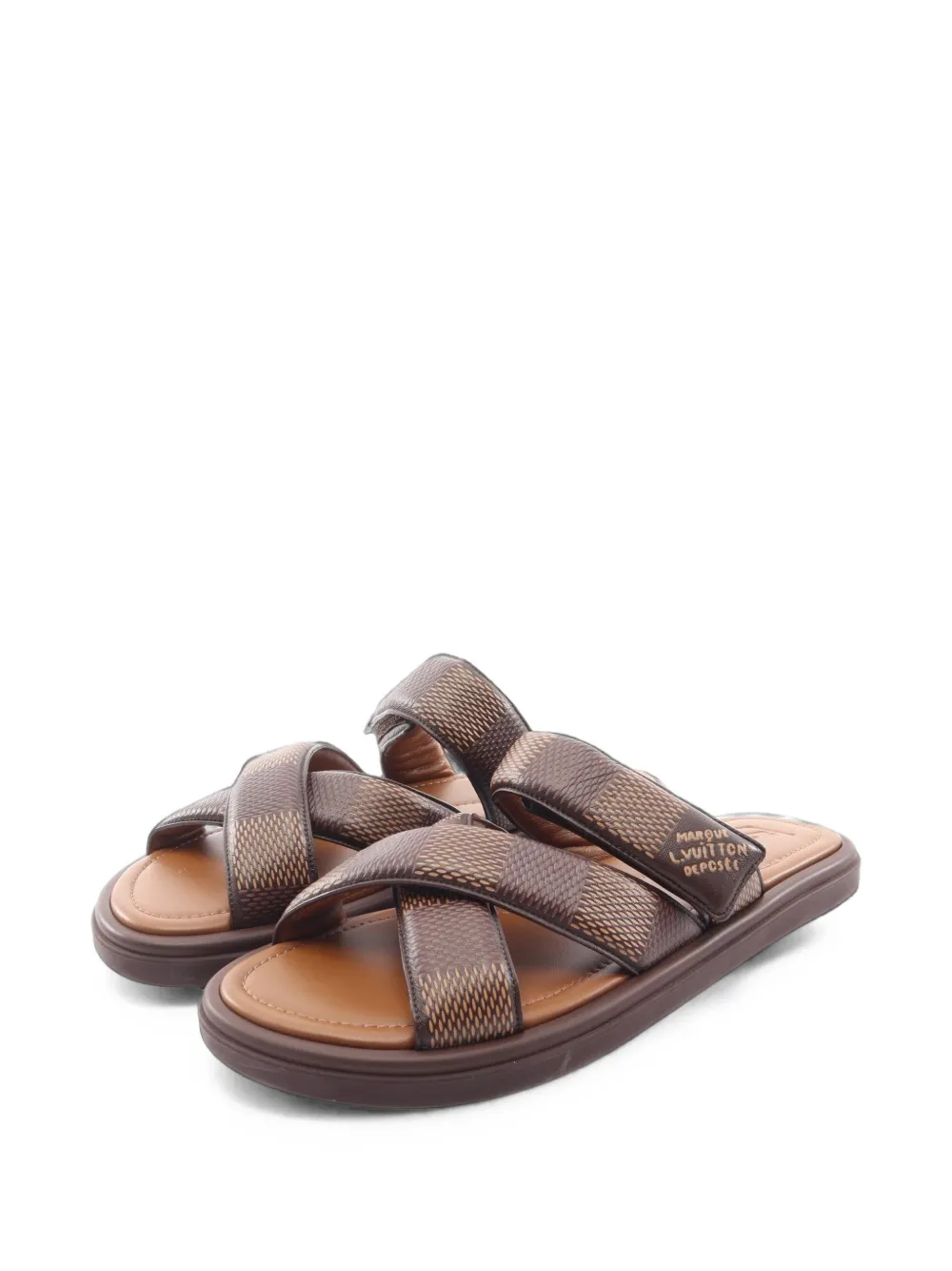 Louis Vuitton Pre-Owned 2024 Venice Damier sandals - Braun