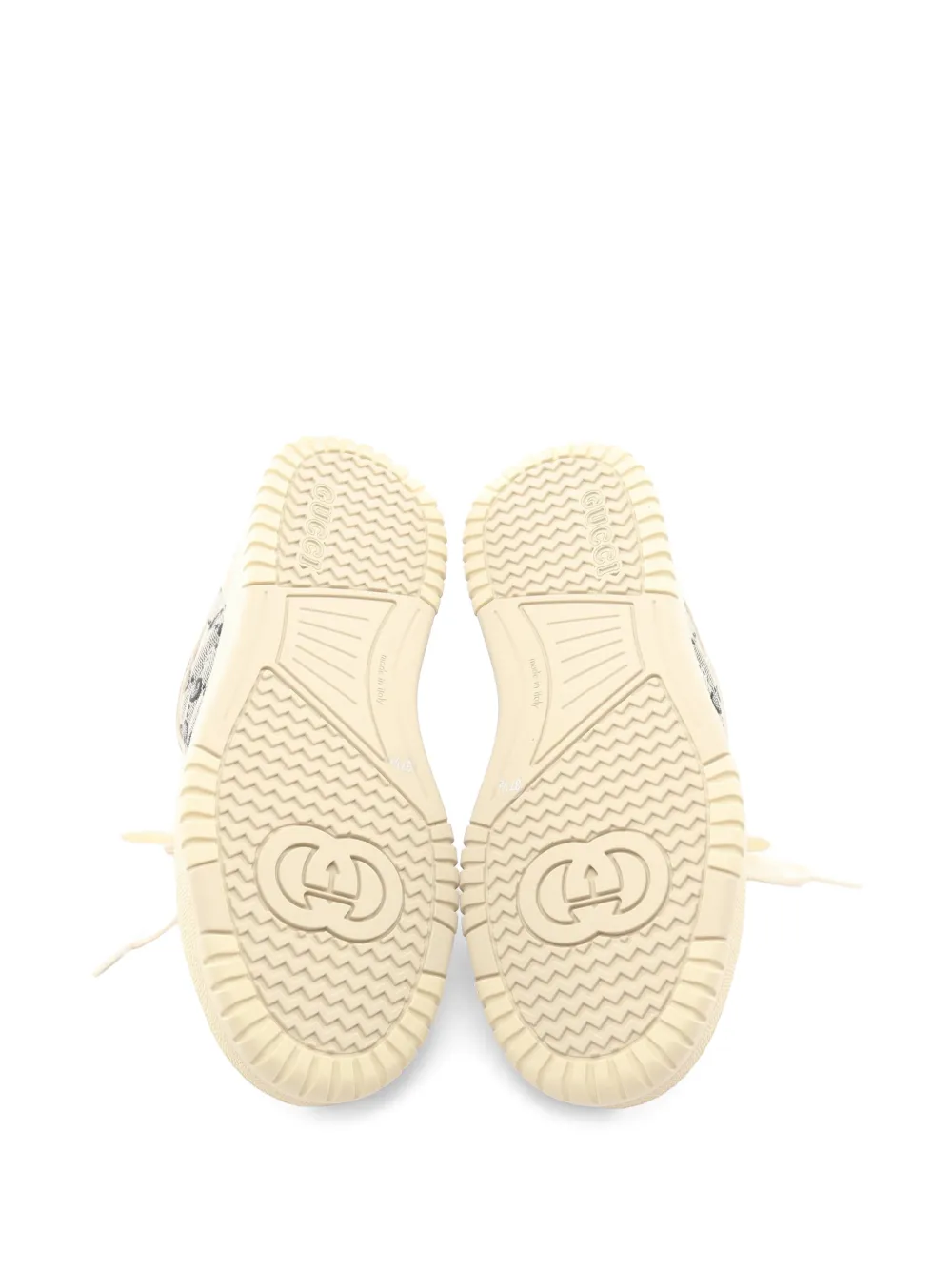 Gucci Pre-Owned 2020s Re-web lace-up sneakers - Toni neutri