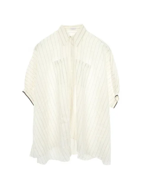 Brunello Cucinelli Vintage camisa de manga corta a rayas 2010