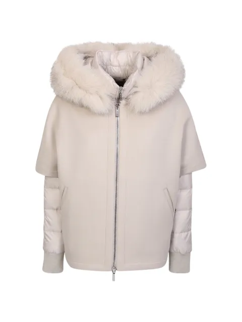 Moorer Pegaso fur-trim hooded jacket