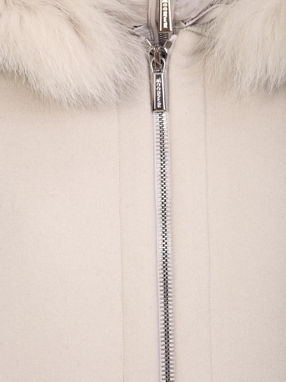 Moorer Pegaso jack met capuchon en afwerking Beige