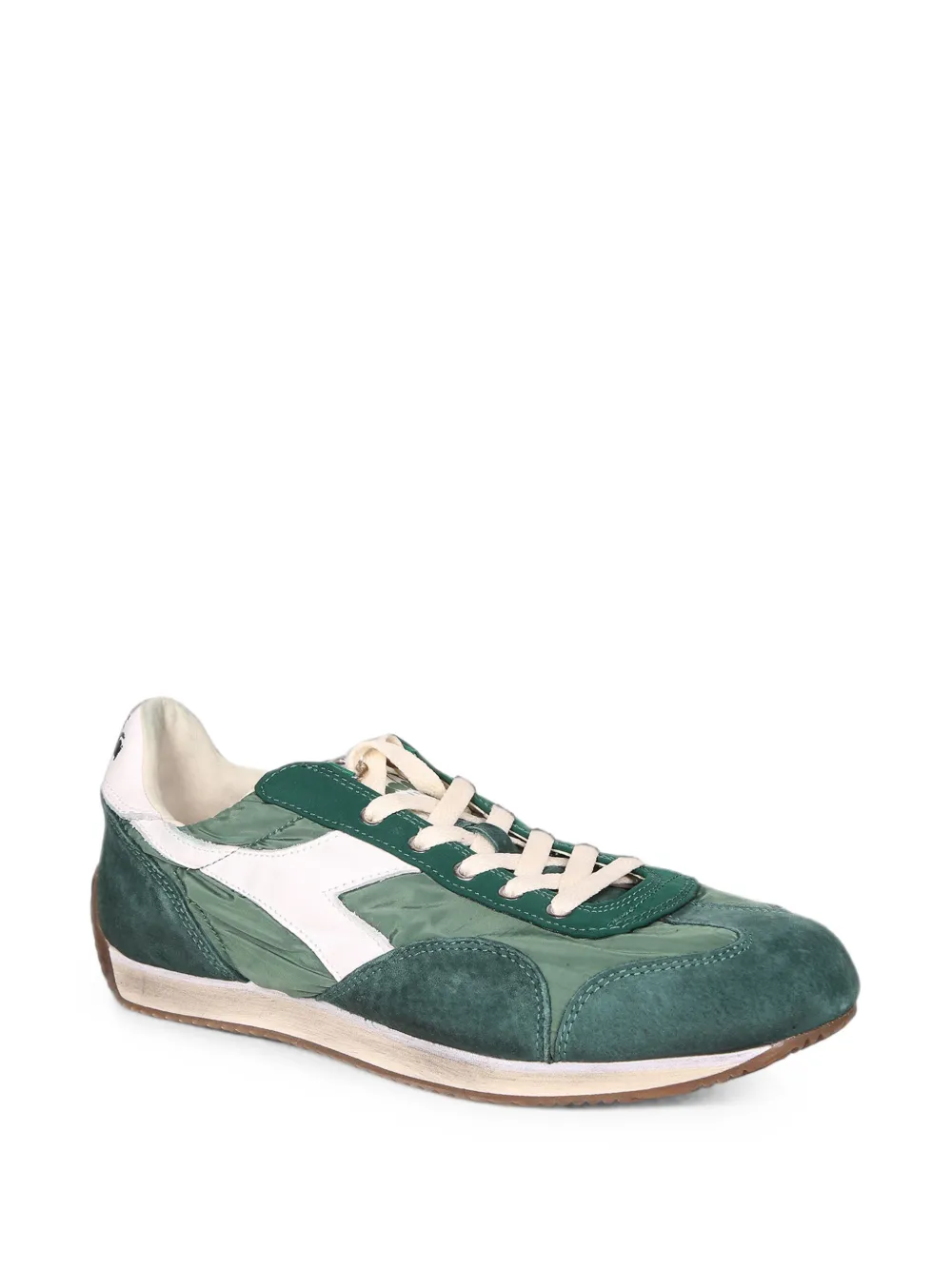 Diadora Equipe Vela SW suede-panelled sneakers Groen
