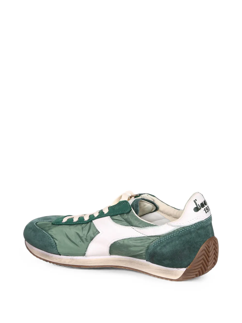 Diadora Equipe Vela SW suede-panelled sneakers Groen
