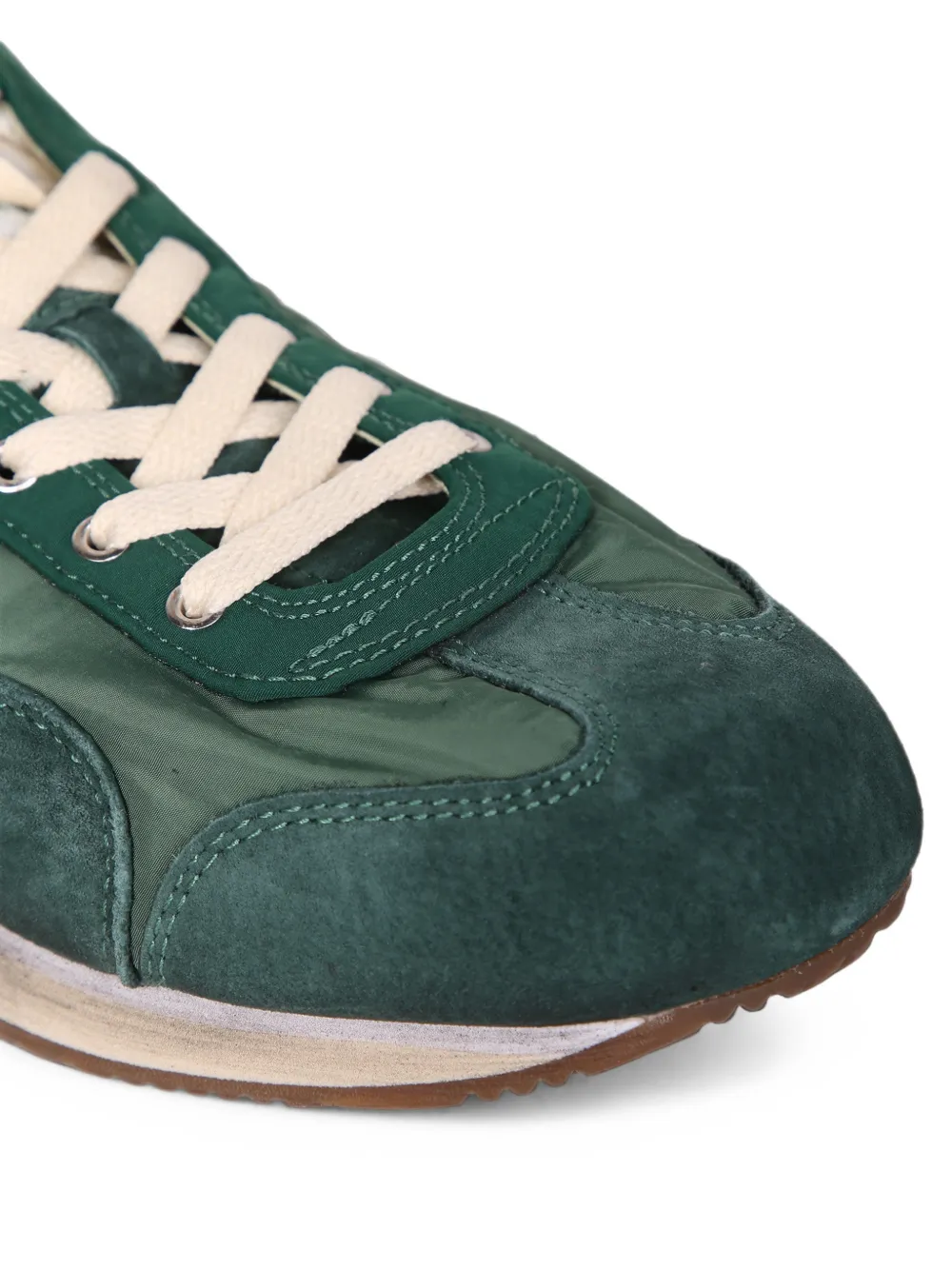Diadora Equipe Vela SW suede-panelled sneakers Groen