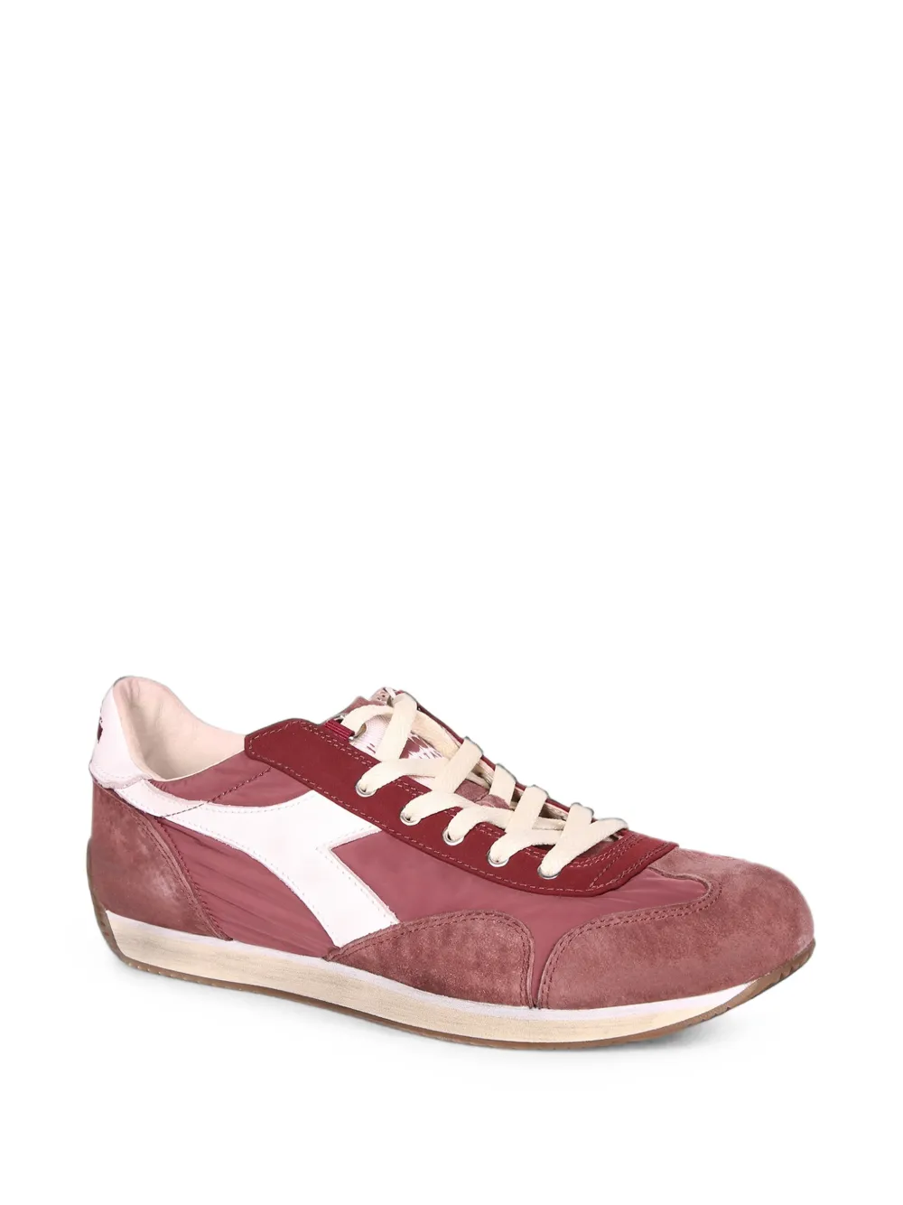 Diadora Equipe Vela SW suede-panelled sneakers Rood