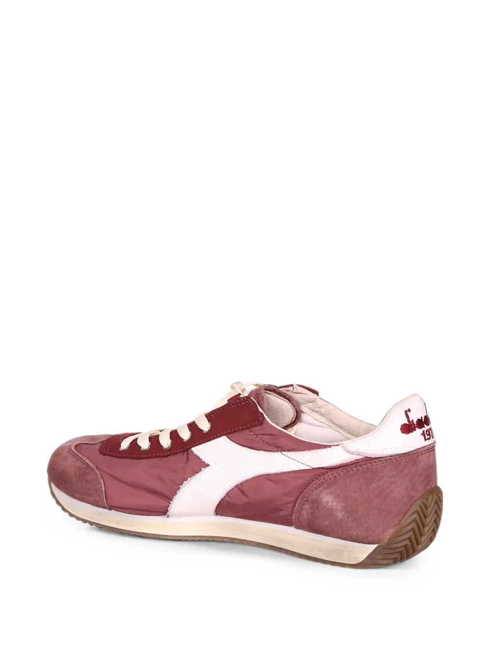 Diadora Equipe Vela SW suede-panelled sneakers Rood