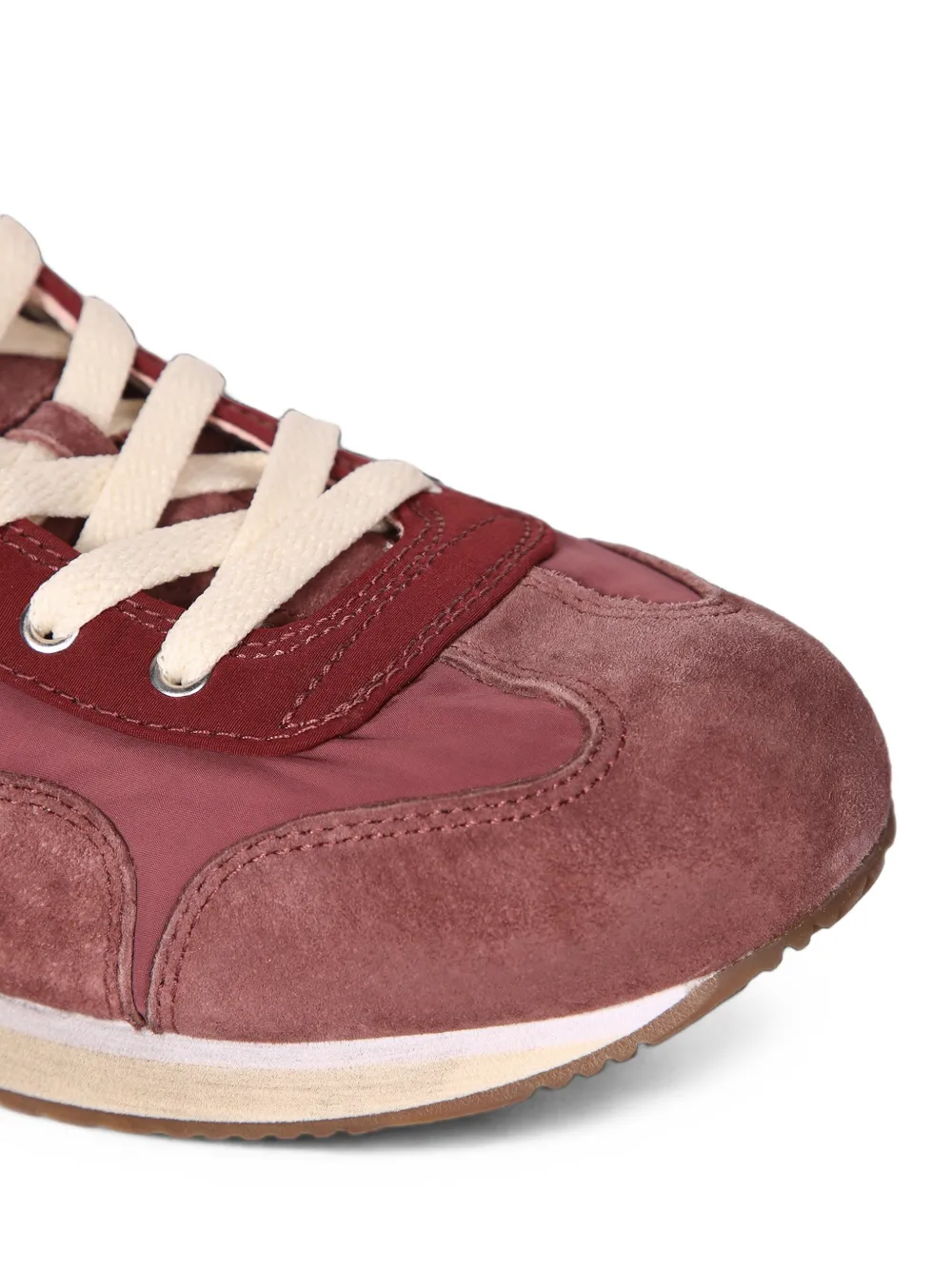 Diadora Equipe Vela SW suede-panelled sneakers Rood