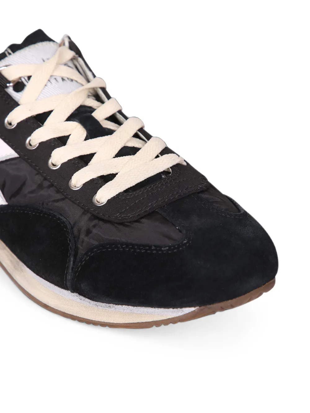 Diadora Equipe Vela SW logo-patch panelled sneakers Zwart