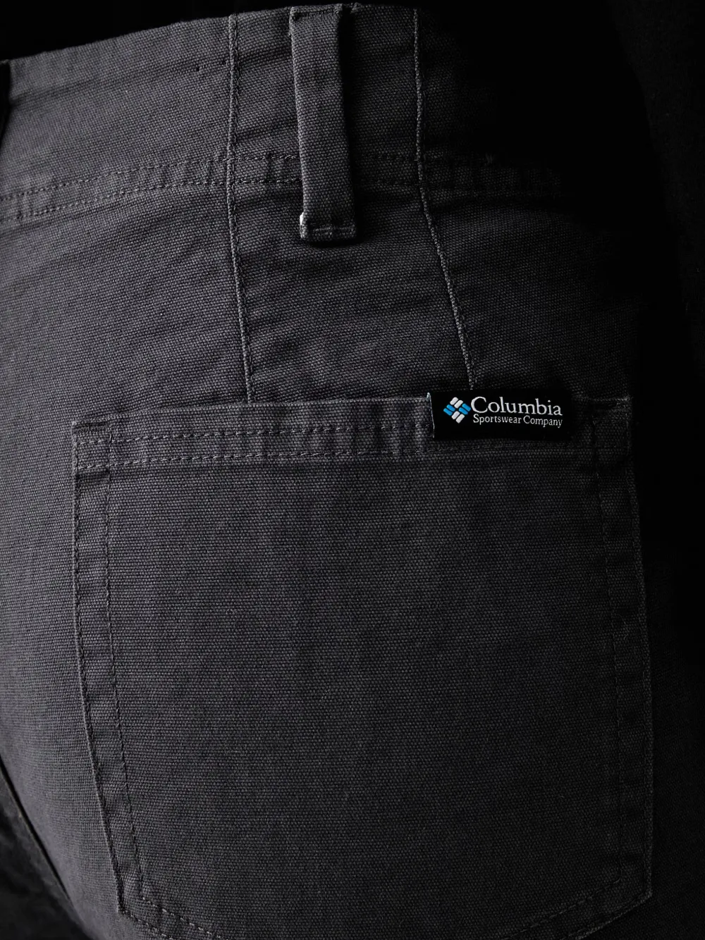 Columbia ROC logo-patch straight-leg trousers Grijs
