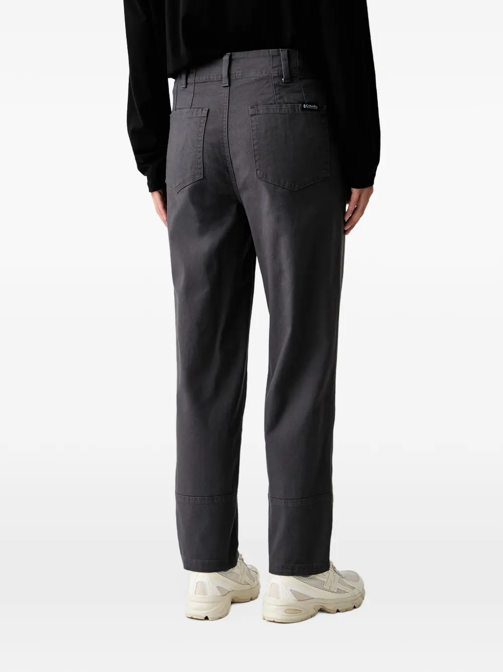 Columbia ROC logo-patch straight-leg trousers Grijs