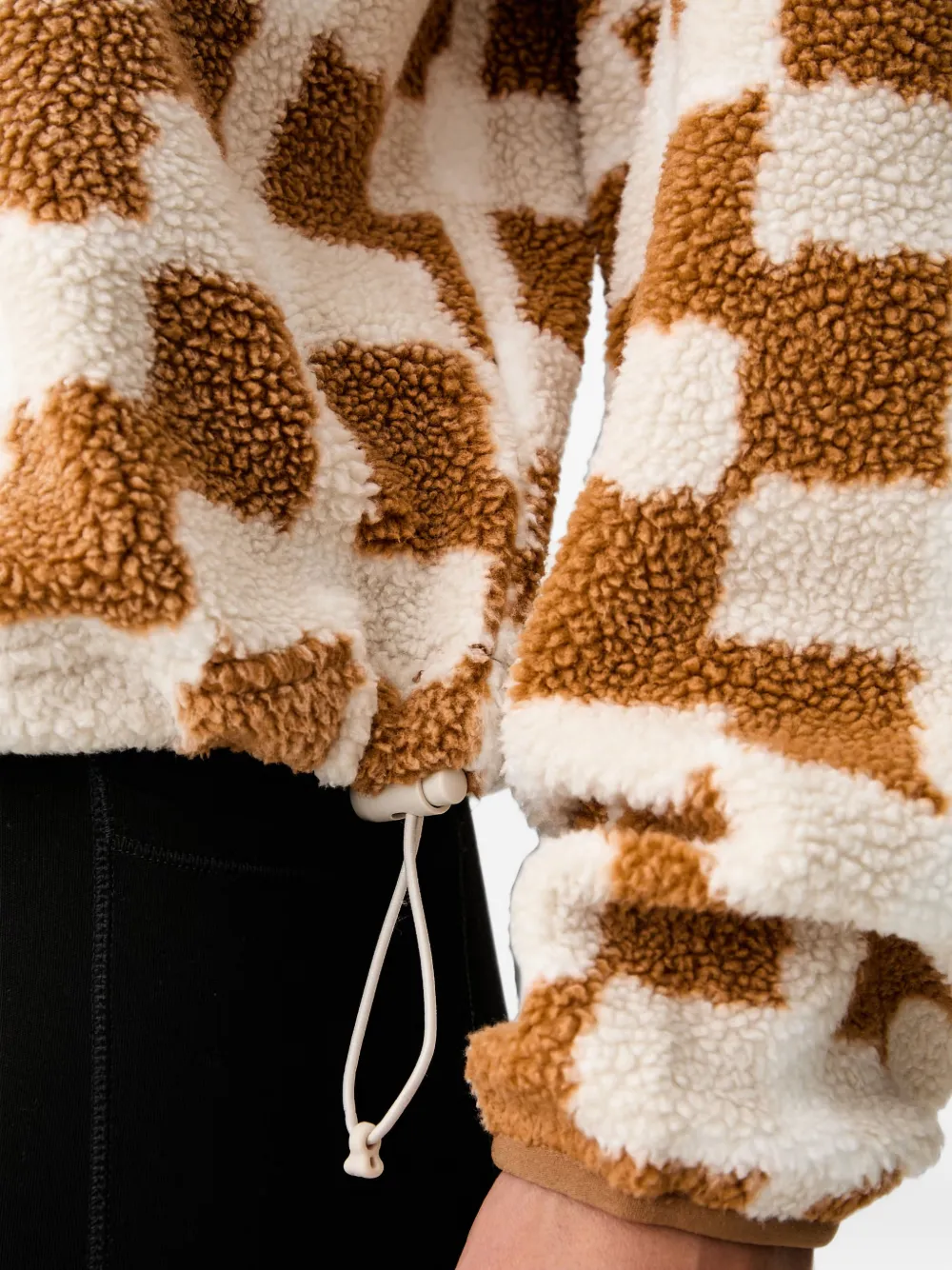 Columbia Helvetia geruite fleece trui Bruin