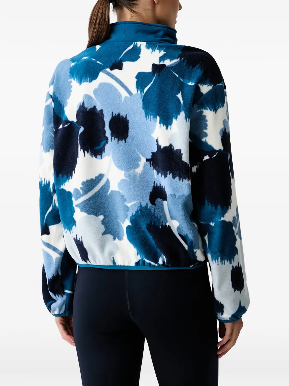 Columbia Sequoia Grove sweater met bloemenprint en kwartrits Blauw