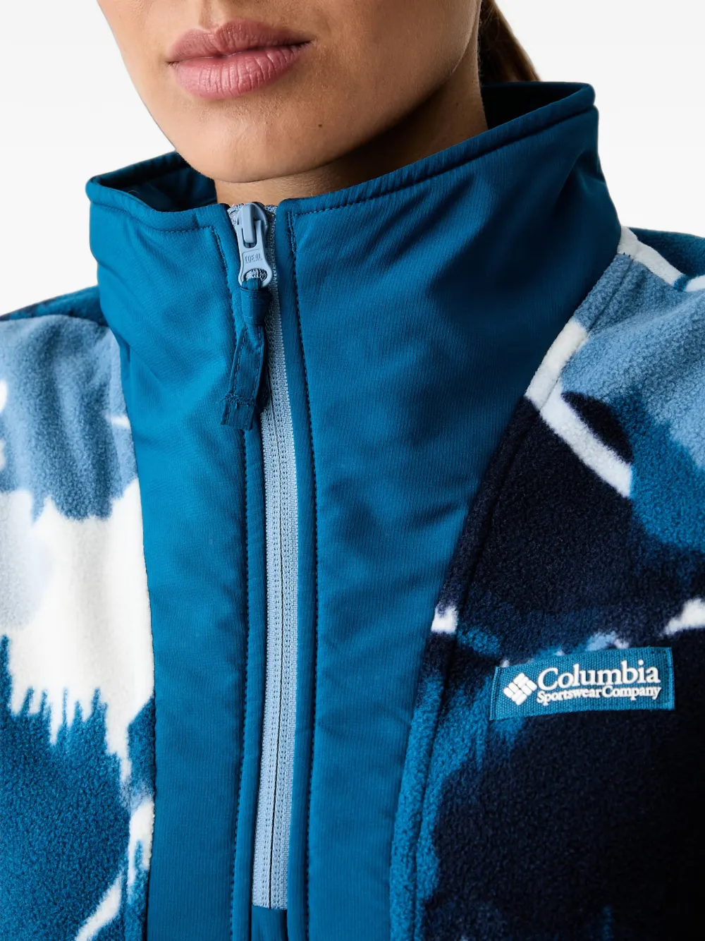 Columbia Sequoia Grove sweater met bloemenprint en kwartrits Blauw