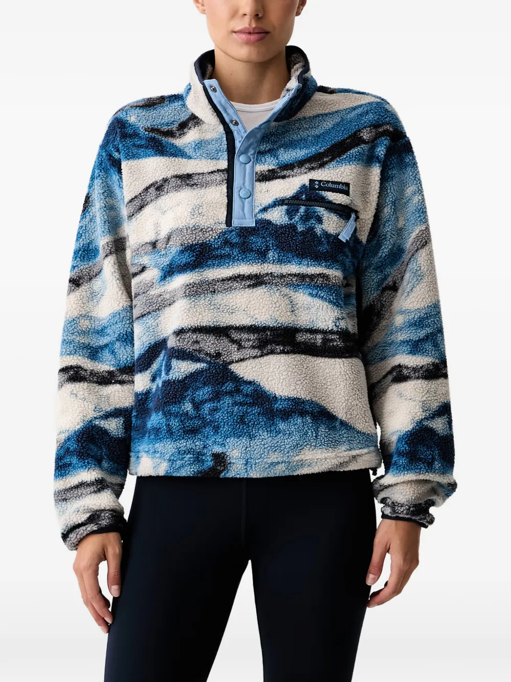 Columbia sweat en polaire à imprimé graphique - Bleu Columbia sweat en polaire à imprimé graphique - Bleu
