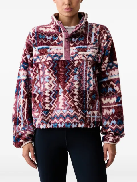 Columbia Helvetia geometric-print fleece sweater