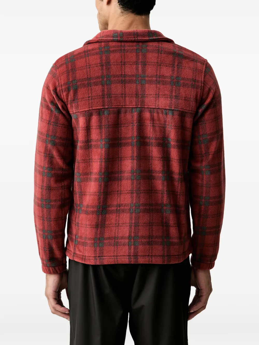 Columbia Steens Mountain trui met ruit-print en rits Rood