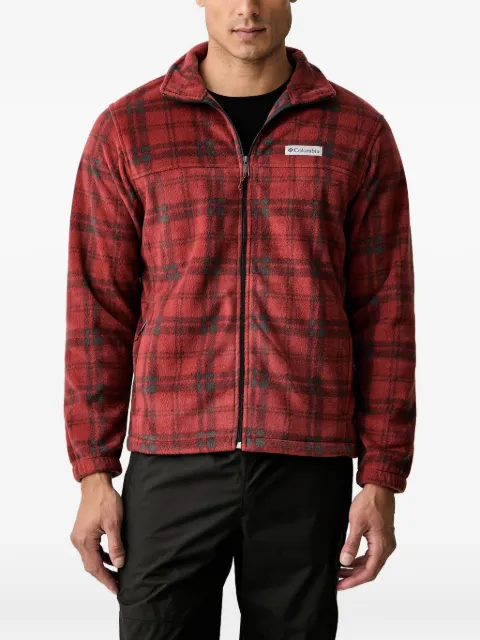 Columbia Steens Mountain check-print zip-up sweater