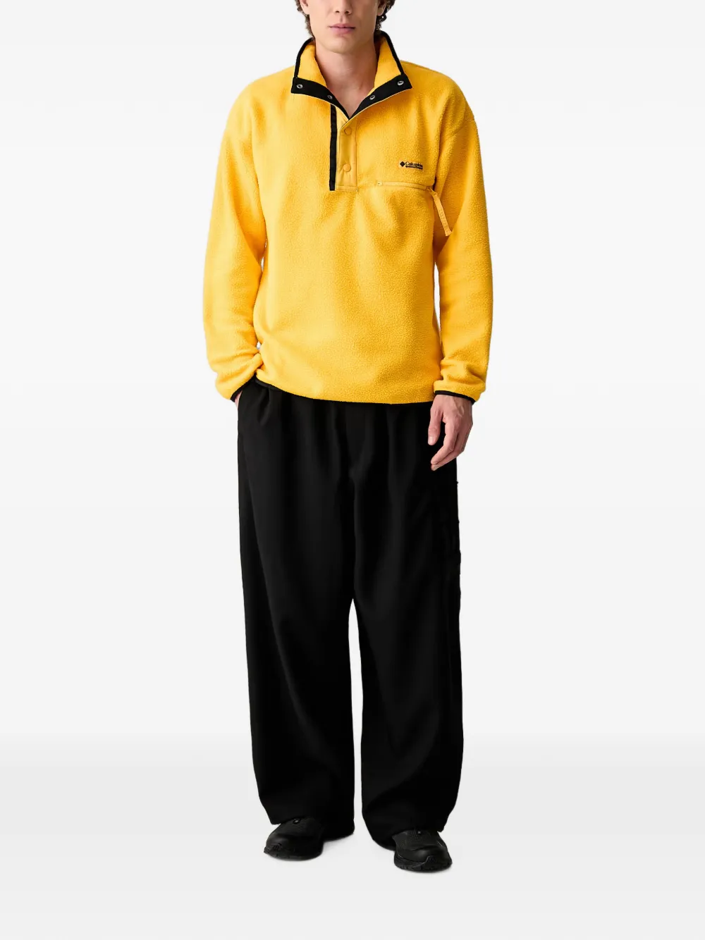 Columbia Helvetia fleece trui met logo-patch Geel