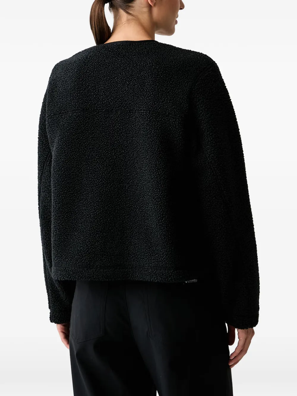 Columbia Fleece jack met logopatch Zwart